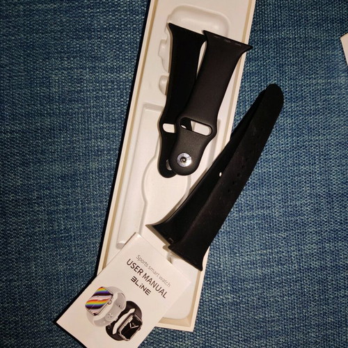 Replacement straps for watch new, black and dark blue