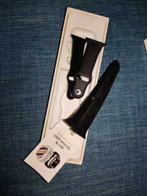 Replacement straps for watch new, black and dark blue