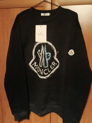 Moncler sweatshirt new, size XL, black