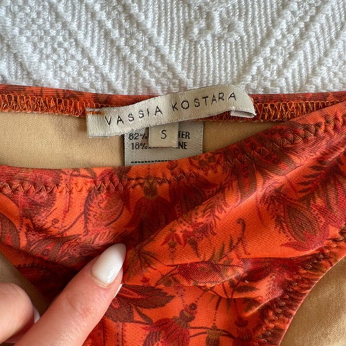 Vassia Kostara bikini like new, red, size S
