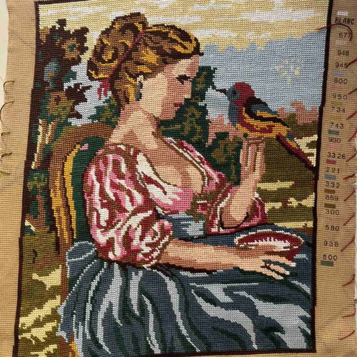 Handmade textile painting, 0.50x0.40 m