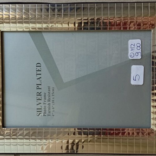 Silver plated luxury photo frames, 10x15 and 13x18 cm, set of 2