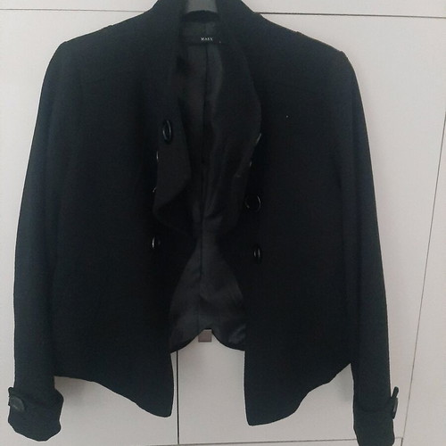Women's black jacket like new, double-breasted, size L