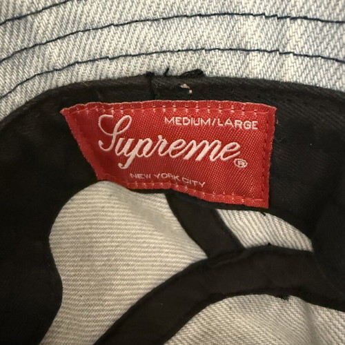 Supreme Denim Bucket Hat Light Blue M/L like new