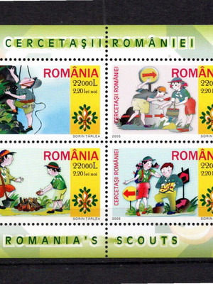 Romania 2005 Scouting BL MNH complete set mint luxury new