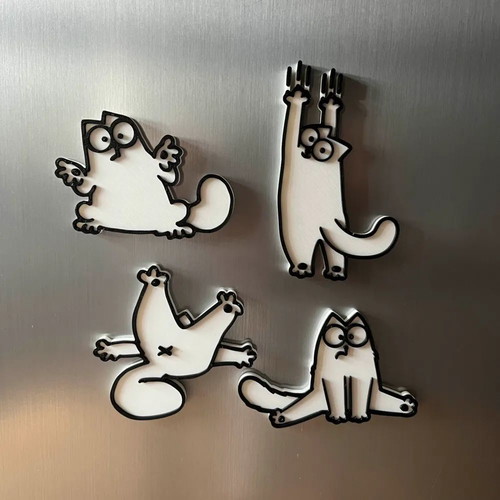Simon's Cat fridge magnets 4 new