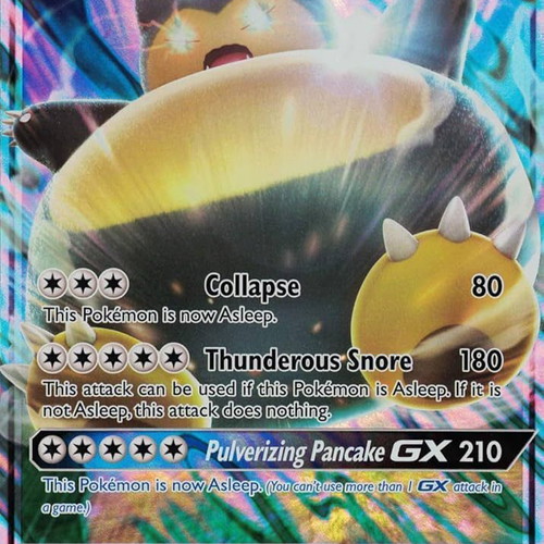 Snorlax GX collectible pokemon card new