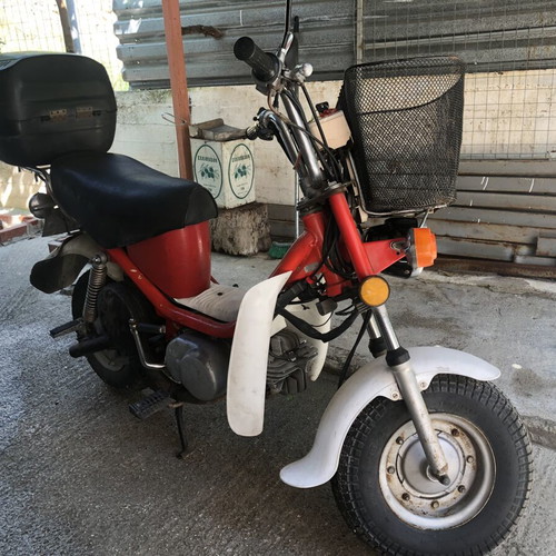 Yamaha Chappy LB 50 scooter, red, 50 cc, manual transmission