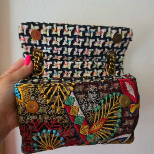 Kurt Geiger shoulder bag with vintage embroidery