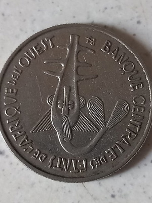 Union monétaire ouest africaine 100 francs 1967 μεταχειρισμένο, 3 τμχ.