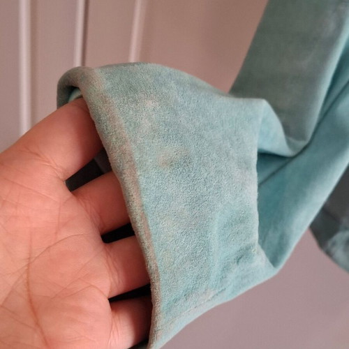 Vintage Genuine Leather Jacket Paranoia used, turquoise mint, size L