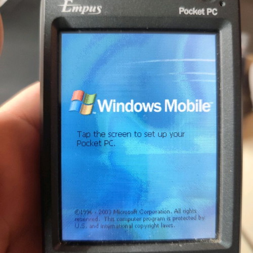Empus Pocket PC PDA used with case and broken stylus