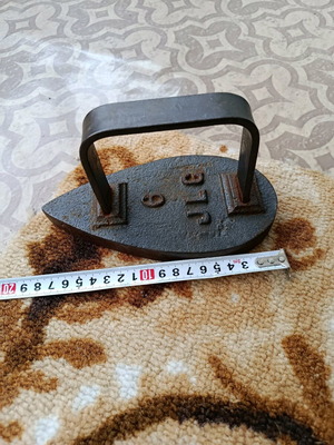 Old cast iron iron used