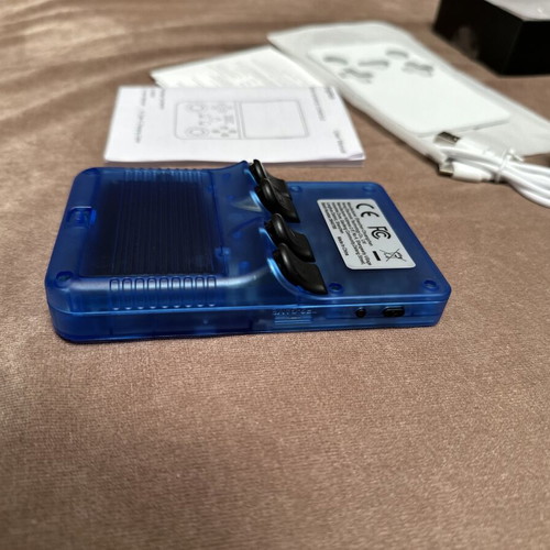 Icy Blue Retro Custom Handheld Console with 14,000+ Roms
