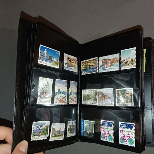 Album with 95 stamps collection new, Greece, Australia, Cyprus