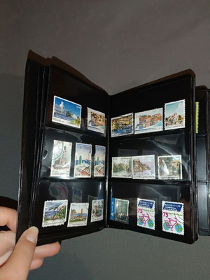 Album with 95 stamps collection new, Greece, Australia, Cyprus