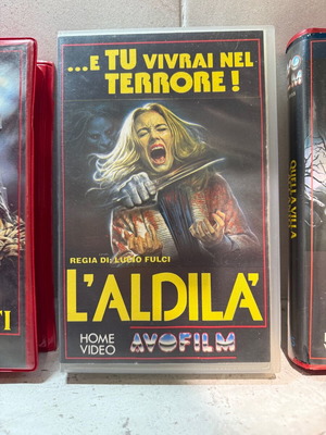 Lucio Fulci horror VHS collection used, pack of 3