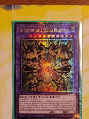 The Unstoppable Exodia Incarnate card like new with Ultra Pro protective sleeve