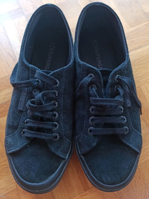 Superga sneakers καστόρι μαύρα νούμερο 39 σαν καινούργια