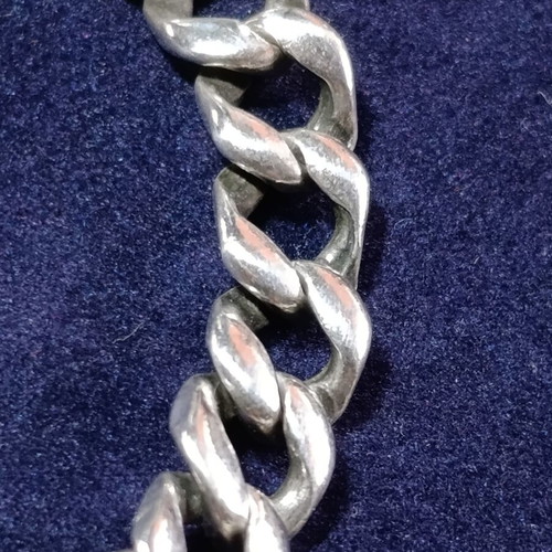 Vintage silver identity bracelet