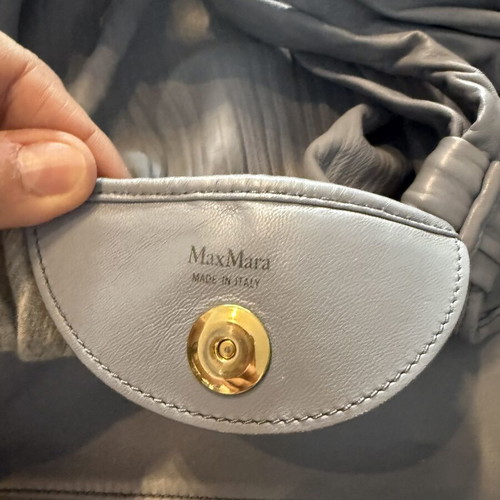 Max Mara shoulder bag like new, large soft blue