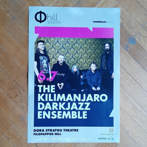 The Kilimanjaro Darkjazz Ensemble original concert poster, like new