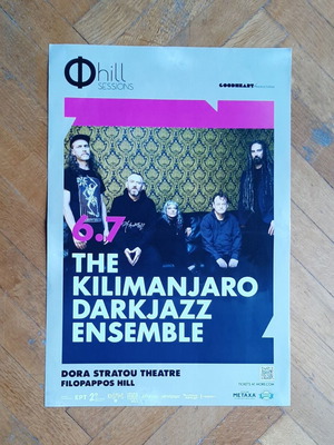 The Kilimanjaro Darkjazz Ensemble original concert poster, like new