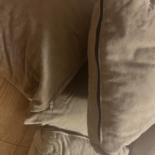 Velvet sofa pillows, new, set of 5 with washable covers