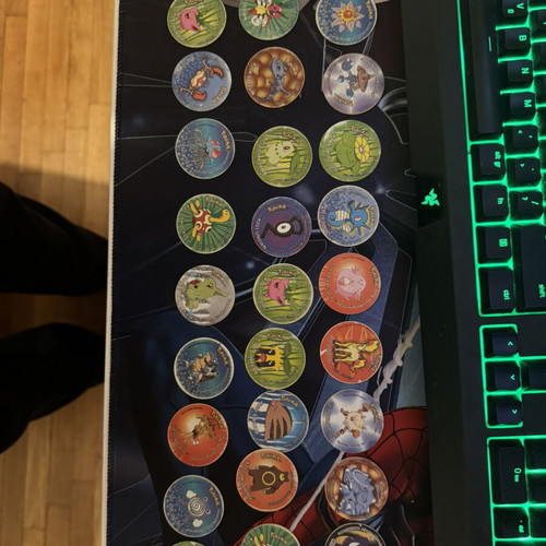 Pokémon tazos like new, mostly in good condition from 00s