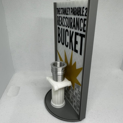 The Stanley Parable 2 Reassurance Bucket 3D printed decoration like new