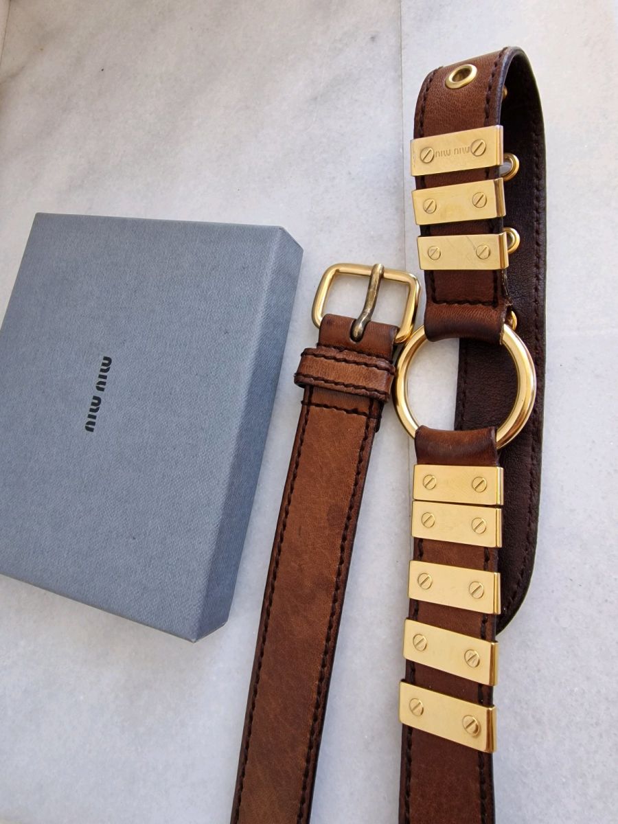 Miu Miu leather belt used, size 85/34,… - € 250,00 - Vendora.cy