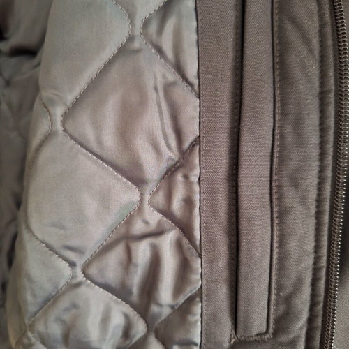 Adidas men's long jacket used with integrated hood and fur lining