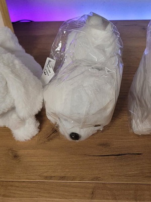 Interactive plush animals new, set of 3 pieces
