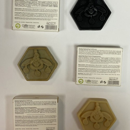 FilioNature Handmade Natural Soaps set, honey propolis, green clay, bee pollen
