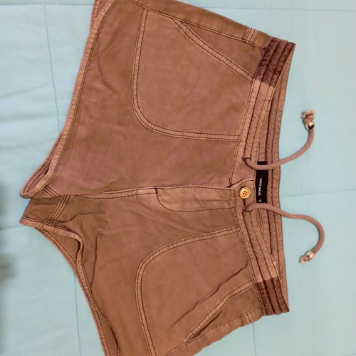 Women's shorts used, green khaki, size M