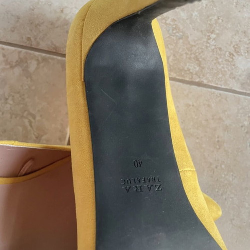 Zara heels used several times, size 40, yellow