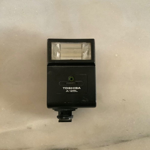 Toshiba A-25L vintage camera flash used