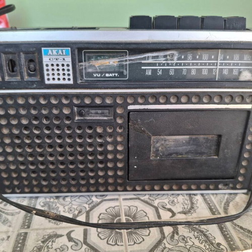 Vintage AKAI CT-1 Radio Cassette Player, Made in Japan