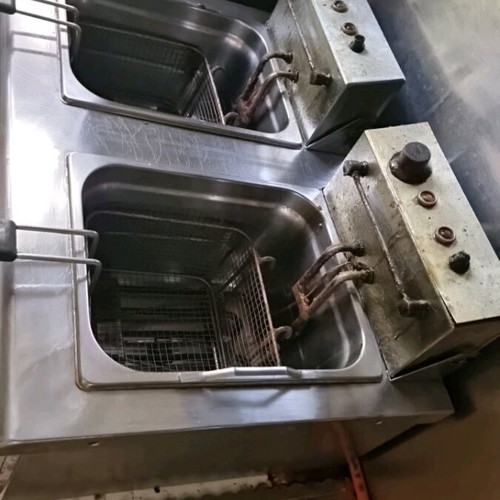 Professional double fryer used