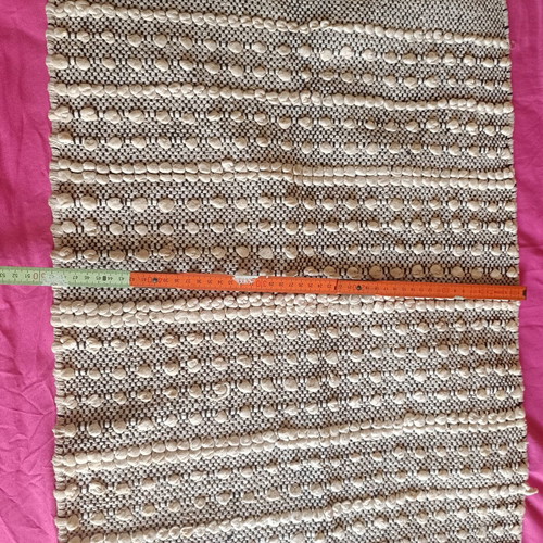 Cotton rug used, no damage