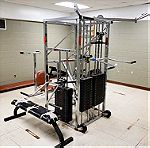  Multi gym station πολυμηχανημα πολυοργανο γυμναστικής με πλάκες βάρους 900 kg μαζί δίνονται και κ.α μηχανήματα δωρεάν μεταφορικά