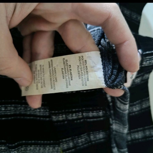 Gladys striped shorts like new, black and white, XL size