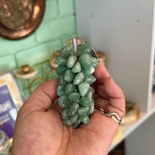 Decorative grape cluster with semi-precious stones like new