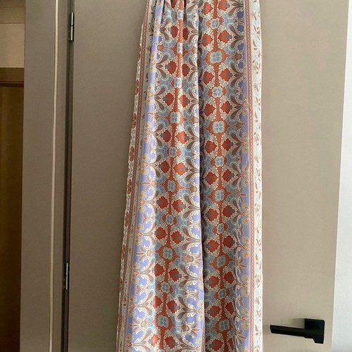 Mya pants satin fabric size S/M like new, colorful