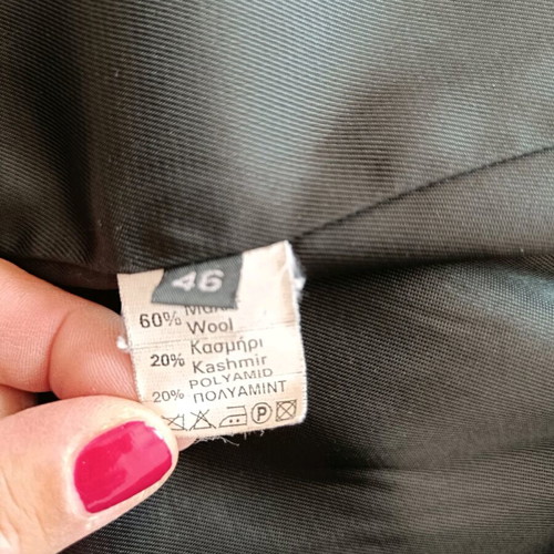 Artisti Italiani wool short coat used, size Medium, anthracite
