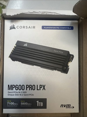 Corsair MP600 Pro LPX SSD 1TB M.2 PCIe 4.0 New, PS5 Compatible
