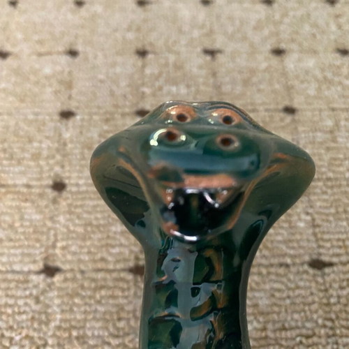 Ceramic cobra ornament new