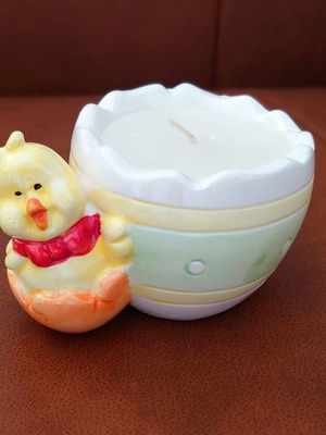 Easter decorative ceramic candle new