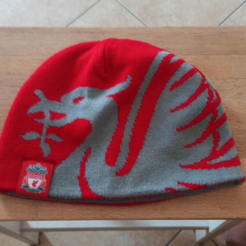 Liverpool FC beanie like new, authentic double-sided