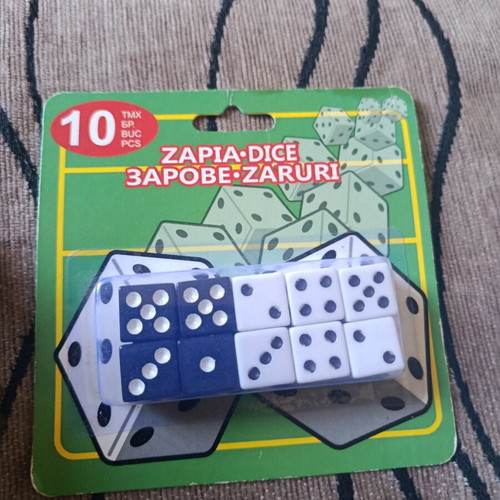 Dice set new, pack of 10